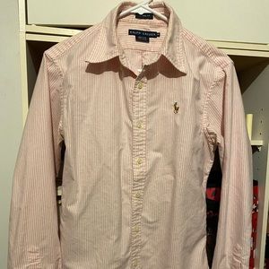 Pink and white Polo Ralph Lauren shirt